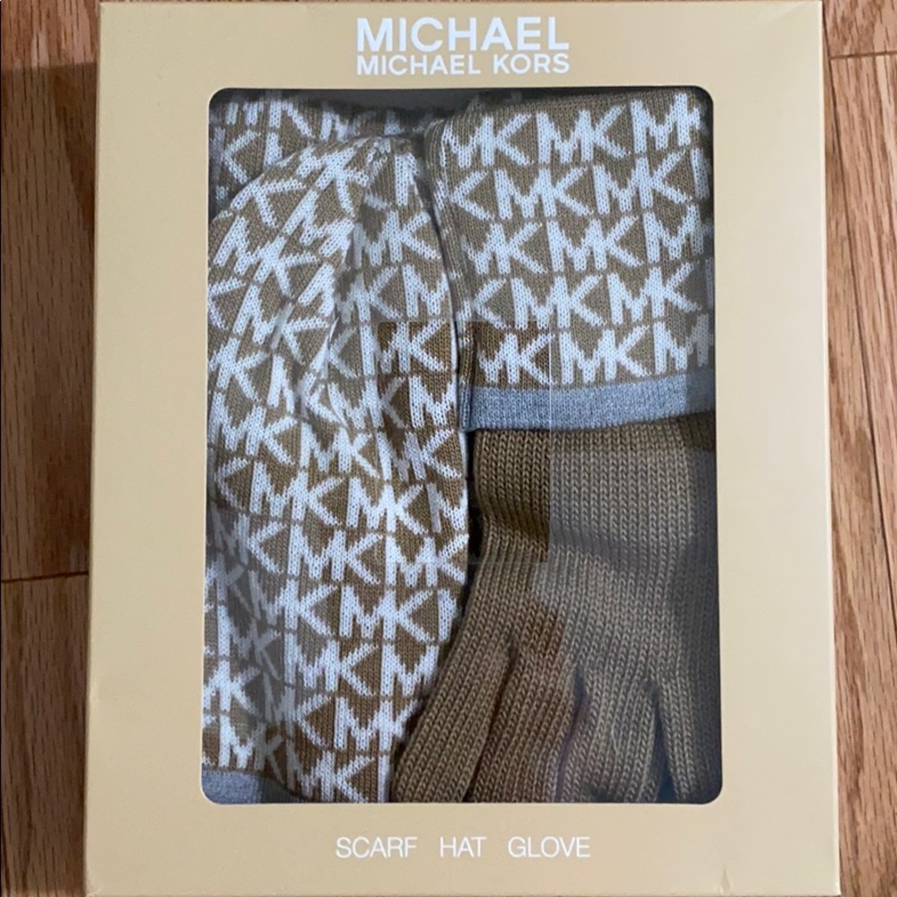 MICHAEL Michael Kors Hat, Scarf, Glove Set